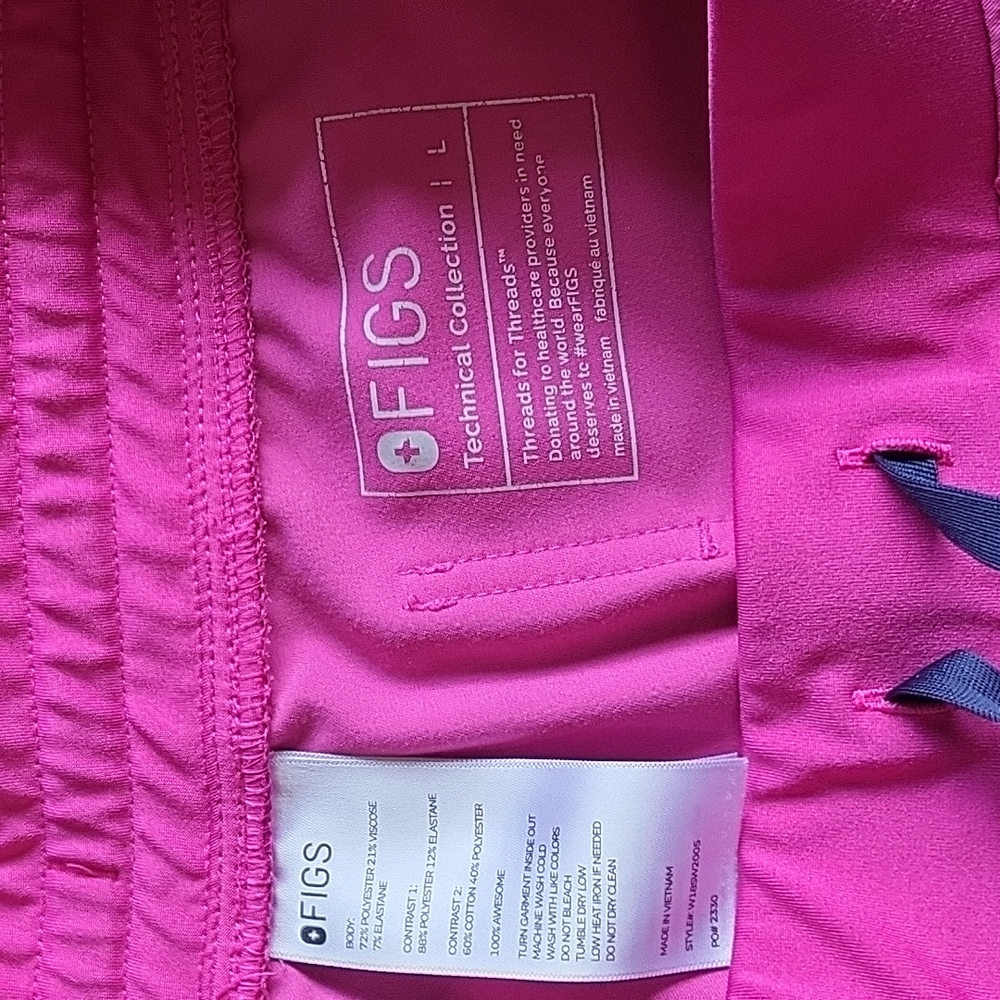 Figs zamora jogger scrub bottoms orchid pink - Picture 4 of 4